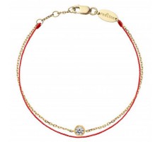 18K 玫瑰金鑽石手鏈REDLINE 單鑽  BC0001